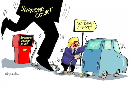 Cartoon: Supreme Court (medium) by RABE tagged brexit,no,deal,johnson,boris,downing,street,austritt,eu,brüssel,london,rabe,ralf,böhme,cartoon,karikatur,pressezeichnung,farbcartoon,tagescartoon,may,juncker,luxemburg,dealsupreme,court,gerichtsbeschluss,zwangsurlaub,parlamentszwangspause,tankstelle,zapfsäule,benzin,brexit,no,deal,johnson,boris,downing,street,austritt,eu,brüssel,london,rabe,ralf,böhme,cartoon,karikatur,pressezeichnung,farbcartoon,tagescartoon,may,juncker,luxemburg,dealsupreme,court,gerichtsbeschluss,zwangsurlaub,parlamentszwangspause,tankstelle,zapfsäule,benzin