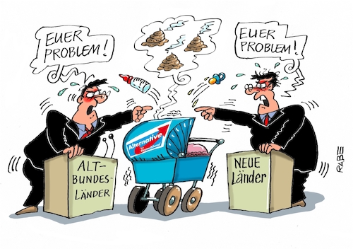 Cartoon: Tag der Deutschen Einheit (medium) by RABE tagged petry,afd,abspaltung,austritt,rechte,frauke,gauland,rabe,ralf,böhme,cartoon,karikatur,pressezeichnung,farbcartoon,tagescartoon,blau,blauen,tag,der,deutschen,einheit,feiertag,ost,west,bundesländer,ostländer,westländer,rednerpult,abgeordnete,vorwürfe,kinderwagen,schnuller,milchflasche,petry,afd,abspaltung,austritt,rechte,frauke,gauland,rabe,ralf,böhme,cartoon,karikatur,pressezeichnung,farbcartoon,tagescartoon,blau,blauen,tag,der,deutschen,einheit,feiertag,ost,west,bundesländer,ostländer,westländer,rednerpult,abgeordnete,vorwürfe,kinderwagen,schnuller,milchflasche