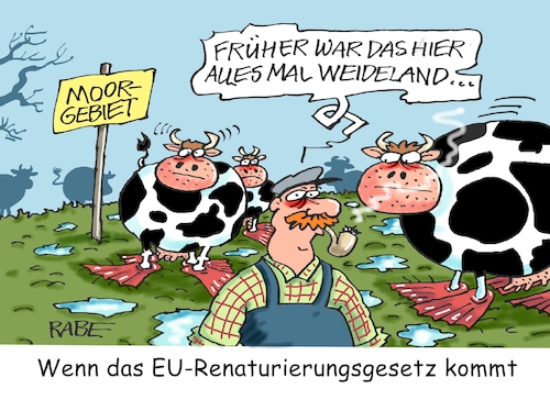 Cartoon: Taucherflossenpflicht (medium) by RABE tagged klima,klimaziele,klimawende,ampel,wissing,streit,umsetzung,rabe,ralf,böhme,cartoon,karikatur,pressezeichnung,farbcartoon,tagescartoon,dürre,klimakatastrophe,eu,brüssel,renaturierung,renaturierungsgesetz,weide,weideland,moor,moorlandschaft,feuchtgebiet,kühe,taucherflossen,schwimmflossen,klima,klimaziele,klimawende,ampel,wissing,streit,umsetzung,rabe,ralf,böhme,cartoon,karikatur,pressezeichnung,farbcartoon,tagescartoon,dürre,klimakatastrophe,eu,brüssel,renaturierung,renaturierungsgesetz,weide,weideland,moor,moorlandschaft,feuchtgebiet,kühe,taucherflossen,schwimmflossen