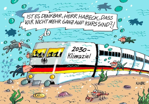 Cartoon: Tiefsee ICE (medium) by RABE tagged ampel,ampelregierung,rot,grün,gelb,fdp,spd,grüne,rabe,ralf,böhme,cartoon,karikatur,pressezeichnung,farbcartoon,tagescartoon,lindner,haushaltsdebatte,haushaltsloch,ice,eisenbahn,meer,tiefsee,wasser,robert,habeck,umweltminister,klimaziele,expertenrat,verfehlung,ampel,ampelregierung,rot,grün,gelb,fdp,spd,grüne,rabe,ralf,böhme,cartoon,karikatur,pressezeichnung,farbcartoon,tagescartoon,lindner,haushaltsdebatte,haushaltsloch,ice,eisenbahn,meer,tiefsee,wasser,robert,habeck,umweltminister,klimaziele,expertenrat,verfehlung