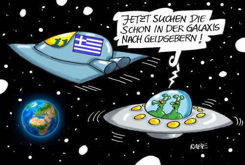 Cartoon: Traumschiff Tsipras (medium) by RABE tagged raumschiff,all,galaxis,ausserirdische,ufo,griechenland,athen,tsipras,eu,rabe,ralf,böhme,cartoon,karikatur,pressezeichnung,farbcartoon,tagescartoon,euro,troika,ezb,rettunspaket,schäuble,brüssel,finanzchefs,rettungspaket,raumschiff,all,galaxis,ausserirdische,ufo,griechenland,athen,tsipras,eu,rabe,ralf,böhme,cartoon,karikatur,pressezeichnung,farbcartoon,tagescartoon,euro,troika,ezb,rettunspaket,schäuble,brüssel,finanzchefs,rettungspaket