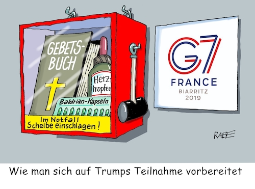 Cartoon: Trump kommt (medium) by RABE tagged trump,präsident,usa,china,handelskrieg,strafzölle,peking,rabe,ralf,böhme,cartoon,karikatur,pressezeichnung,farbcartoon,tagescartoon,soja,sojahandel,sojabauern,strauß,kopf,sand,sojabohnen,dänemark,grönland,absage,staatsbesuch,frankreich,sieben,gipfel,macron,beruhigungspillen,baldriantropfen,notfallschrank,trump,präsident,usa,china,handelskrieg,strafzölle,peking,rabe,ralf,böhme,cartoon,karikatur,pressezeichnung,farbcartoon,tagescartoon,soja,sojahandel,sojabauern,strauß,kopf,sand,sojabohnen,dänemark,grönland,absage,staatsbesuch,frankreich,sieben,gipfel,macron,beruhigungspillen,baldriantropfen,notfallschrank