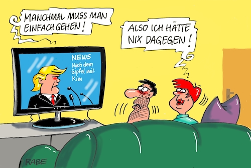 Trump reist ab