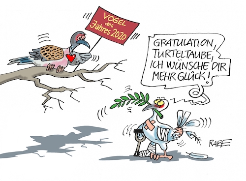 Cartoon: Turteltaube (medium) by RABE tagged taube,turteltaube,klimawandel,umwelt,umweltministerin,schulze,sp,klimapreis,heizung,auto,rabe,ralf,böhme,cartoon,karikatur,pressezeichnung,farbcartoon,tagescartoon,brücke,bettler,verkehr,klimaprämie,friday,for,future,frieden,friedenstaube,krieg,krücke,verband,ölzweig,vogel,des,jahres,liebe,taube,turteltaube,klimawandel,umwelt,umweltministerin,schulze,sp,klimapreis,heizung,auto,rabe,ralf,böhme,cartoon,karikatur,pressezeichnung,farbcartoon,tagescartoon,brücke,bettler,verkehr,klimaprämie,friday,for,future,frieden,friedenstaube,krieg,krücke,verband,ölzweig,vogel,des,jahres,liebe