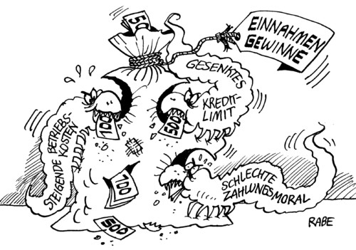 Cartoon: Ungeziefer (medium) by RABE tagged unternehmen,firma,betrieb,selbständigkeit,gewinn,einnahmen,konjunktur,aufschwung,ankurbeln,bilanz,betriebskosten,kredit,kreditlimit,zahlungsmoral,banken,zinsen,verluste,aussgaben,zahlungen,mahnungen,geld,euro,geldsack,ungeziefer,raupen,maden,unternehmen,betrieb,firma,selbständigkeit,gewinn,einnahmen,konjunktur,betriebskosten