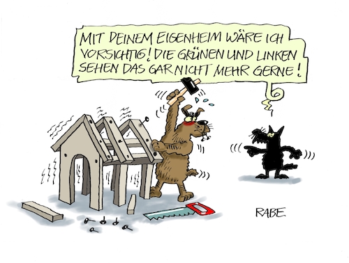 Cartoon: Verdammte Hütte (medium) by RABE tagged corona,schnelltest,flughäfen,bahnhöfe,reiserückkehrer,testpflicht,markus,söder,bußgelder,ber,hauptstadtflughafen,eröffnung,fluggäste,viren,maskenpflicht,abstandsregeln,grüne,linke,eigenheim,eigenheimbau,hofreiter,rixinger,bauplatz,baustoff,mehrfamilienhaus,hund,hunde,hundehütte,häuslebauer,rohbau,hammer,nägel,verbot,corona,schnelltest,flughäfen,bahnhöfe,reiserückkehrer,testpflicht,markus,söder,bußgelder,ber,hauptstadtflughafen,eröffnung,fluggäste,viren,maskenpflicht,abstandsregeln,grüne,linke,eigenheim,eigenheimbau,hofreiter,rixinger,bauplatz,baustoff,mehrfamilienhaus,hund,hunde,hundehütte,häuslebauer,rohbau,hammer,nägel,verbot