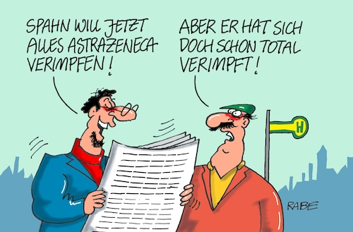 Cartoon: Verimpffft (medium) by RABE tagged corona,bildung,bildungsminister,kanzleramt,bildungskonferenz,lehrerkonferenz,laptop,ausstatung,digitalisierung,bildungsmonitor,internetzugan,wlan,aufwachen,jens,spahn,impfstoff,astrazeneca,impfdosen,lockdown,shutdown,fallzahlen,corona,bildung,bildungsminister,kanzleramt,bildungskonferenz,lehrerkonferenz,laptop,ausstatung,digitalisierung,bildungsmonitor,internetzugan,wlan,aufwachen,jens,spahn,impfstoff,astrazeneca,impfdosen,lockdown,shutdown,fallzahlen