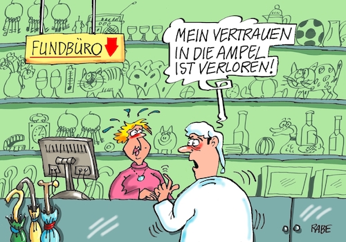 Cartoon: Vertrauenssuche (medium) by RABE tagged olaf,scholz,bundeskanzler,ankündigung,zeitenwende,ergebnisse,opposition,union,rabe,ralf,böhme,cartoon,karikatur,pressezeichnung,farbcartoon,tagescartoon,kluft,spalt,brücke,ampel,ampelregierung,abgrund,vertrauen,vertrauensverlust,michel,suchender,fundbüro,fundgegenstände,olaf,scholz,bundeskanzler,ankündigung,zeitenwende,ergebnisse,opposition,union,rabe,ralf,böhme,cartoon,karikatur,pressezeichnung,farbcartoon,tagescartoon,kluft,spalt,brücke,ampel,ampelregierung,abgrund,vertrauen,vertrauensverlust,michel,suchender,fundbüro,fundgegenstände