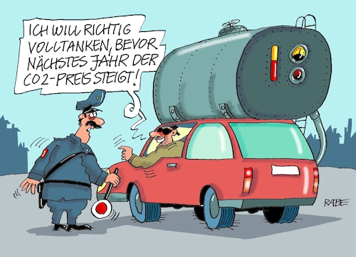 Cartoon: Volltanker (medium) by RABE tagged ampelregierung,scholz,spd,grüne,fdp,lindner,kinder,kindergrundsicherung,rabe,ralf,böhme,cartoon,karikatur,pressezeichnung,farbcartoon,tagescartoon,hausmeister,ohren,zähne,haushalt,haushaltsbeschluss,haushaltskrise,co,zwei,tanken,heizen,preissteigerung,strompreisbremse,schuldenbremse,pkw,auto,autofahrer,benzinpreis,tank,riesentank,polizist,ampelregierung,scholz,spd,grüne,fdp,lindner,kinder,kindergrundsicherung,rabe,ralf,böhme,cartoon,karikatur,pressezeichnung,farbcartoon,tagescartoon,hausmeister,ohren,zähne,haushalt,haushaltsbeschluss,haushaltskrise,co,zwei,tanken,heizen,preissteigerung,strompreisbremse,schuldenbremse,pkw,auto,autofahrer,benzinpreis,tank,riesentank,polizist