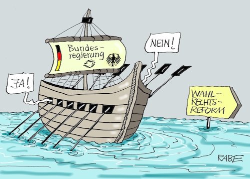 Cartoon: Wahlrecht (medium) by RABE tagged groko,union,cdu,csu,spd,merkel,akk,berlin,bundesregierung,befragung,rabe,ralf,böhme,cartoon,karikatur,pressezeichnung,farbcartoon,tagescartoon,prügelei,halbzeit,halbzeitbilanz,wahlrecht,wahlrechtreform,wolfgang,schäuble,änderung,bundestag,sitze,überhangmandate,anwachsen,sitzverteilung,mandate,ausgleichsmandate,abgeordnete,groko,union,cdu,csu,spd,merkel,akk,berlin,bundesregierung,befragung,rabe,ralf,böhme,cartoon,karikatur,pressezeichnung,farbcartoon,tagescartoon,prügelei,halbzeit,halbzeitbilanz,wahlrecht,wahlrechtreform,wolfgang,schäuble,änderung,bundestag,sitze,überhangmandate,anwachsen,sitzverteilung,mandate,ausgleichsmandate,abgeordnete