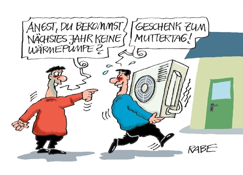 Cartoon: Warm ums Herz (medium) by RABE tagged mutti,mutter,muttertag,geschenke,liebe,herz,dankeschön,kinder,sohn,tochter,rabe,ralf,böhme,cartoon,karikatur,pressezeichnung,farbcartoon,tagescartoon,habeck,wärmewende,heizungstausch,ölheizung,gasheizung,wärmepumpe,pumpe,mutti,mutter,muttertag,geschenke,liebe,herz,dankeschön,kinder,sohn,tochter,rabe,ralf,böhme,cartoon,karikatur,pressezeichnung,farbcartoon,tagescartoon,habeck,wärmewende,heizungstausch,ölheizung,gasheizung,wärmepumpe,pumpe