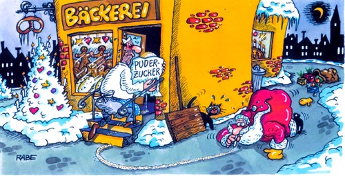 Cartoon: Weihnachtsrausch ll (medium) by RABE tagged weihnachten,weihnachtsmann,geschenke,geschenkesack,plätzchen,lebkuchen,bäckerei,elisen,zucker,puderzucker,schnupfen,strich,drogen,reinziehen,nase,hanf,lsd,rauschgift,kanabis,crystal,tüte,rabe,ralf,böhme,karikatur,cartoon,weihnachtsbaum,christkind,baumschmuck,lebkuchenteig,mehl,mandeln,weihnachten,weihnachtsmann,geschenke,geschenkesack,plätzchen,lebkuchen,bäckerei,elisen,zucker,puderzucker,schnupfen,strich,drogen,reinziehen,nase,hanf,lsd,rauschgift,kanabis,crystal,tüte,rabe,ralf,böhme,karikatur,cartoon,weihnachtsbaum,christkind,baumschmuck,lebkuchenteig,mehl,mandeln