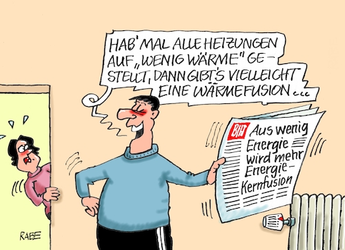 Cartoon: Weniger ist mehr (medium) by RABE tagged gas,gassparen,gasnotstand,gasgeben,sanktionen,gasspeicher,gasheizung,rabe,ralf,böhme,cartoon,karikatur,pressezeichnung,farbcartoon,tagescartoon,robert,habeck,putin,ukrainekrieg,wumms,doppelwumms,fusion,kernfusion,wärme,wärmefusion,wärmeenergie,kernenergie,atomforschung,reaktoren,atome,heizkörper,thermostat,gas,gassparen,gasnotstand,gasgeben,sanktionen,gasspeicher,gasheizung,rabe,ralf,böhme,cartoon,karikatur,pressezeichnung,farbcartoon,tagescartoon,robert,habeck,putin,ukrainekrieg,wumms,doppelwumms,fusion,kernfusion,wärme,wärmefusion,wärmeenergie,kernenergie,atomforschung,reaktoren,atome,heizkörper,thermostat