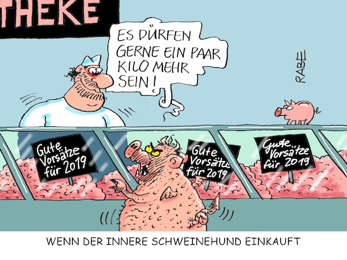 Wenn einer Hunger hat von RABE Medien &amp; Kultur Cartoon TOONPOOL