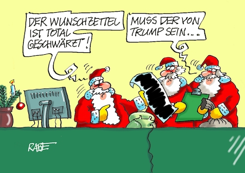 Cartoon: Wüünsche in schwarz (medium) by RABE tagged weihnachten,weihnachtsmann,wunschzettel,geschenke,bescherungwünsche,auftragszentrale,cartoon,karikatur,pressezeichnung,farbcartoon,tagescartoon,zettel,trump,schwarz,epstein,sexualtäter,triebtäter,mißbrauch,opfer,kriminalität,weihnachten,weihnachtsmann,wunschzettel,geschenke,bescherungwünsche,auftragszentrale,cartoon,karikatur,pressezeichnung,farbcartoon,tagescartoon,zettel,trump,schwarz,epstein,sexualtäter,triebtäter,mißbrauch,opfer,kriminalität