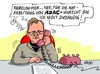 Cartoon: ADAC (small) by RABE tagged ramelow,ministerpräsident,thüringen,adac,rabe,ralf,böhme,linke,rotrotgrün,auto