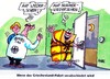 Cartoon: Auf und davon! (small) by RABE tagged griechenlandpaket,athen,griechenland,euro,eurokrise,schuldenkrise,rettungsschirm,cdu,merkel,kanzlerin,bundestag,bundestagabstimmung,grüne,spd,fdp,brüssel,eurozone,sparpolitik,sparkurs,rabe,ralf,böhme,cartoon,karikatur,verabschiedung,wiedersehen,nimmerwied