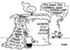 Cartoon: Bankenaufsicht II (small) by RABE tagged bankenaufsicht,banken,aufsicht,euro,eu,steuerzahler,merkel,kanzlerin,cdu,brüssel,gipfel,rabe,ralf,böhme,cartoon,karikatur,einigung,finanzminister,europa,sparmassnahmen,michel,kerze,licht,weihnachten,adventslicht,eurozone,haushalt,krise,krisensicherheit,wä