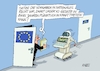 Cartoon: EU und KI (small) by RABE tagged chatgpt,rechner,ki,it,computer,roboter,internet,rabe,ralf,böhme,cartoon,karikatur,pressezeichnung,farbcartoon,tagescartoon,eu,europa,sicherheit,kontrolle,gesetz,brüssel,vorgaben,umsetzug,recht,nationen,daten,software,intelligenz