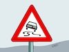 Cartoon: Glätte (small) by RABE tagged kälte,winter,frost,eis,schnee,wetter,wetterbericht,eisglätte,dauerfrost,cartoon,karikatur,rabe,ralf,böhme,tageszeichnung,farbcartoon,pressezeichnung,feuerwehr,kind,eisen,metall,zunge,klima,klimakleber,merz,verkehrsschild,glätte,glatteis,schleudergefahr,union,spd,koalition,schwarz,rot