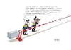 Cartoon: Grenzkontrollen (small) by RABE tagged merz,groko,spd,union,posten,postenvergabe,rabe,ralf,böhme,cartoon,karikatur,pressezeichnung,farbcartoon,tagescartoon,schaufenster,deko,umbau,laden,ladenhüter,regierungsbildung,grenze,grenzkontrolle,dobrindt,schlagbaum,grenzpolizei,fernglas