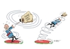 Cartoon: Hammerwerfer (small) by RABE tagged merz,union,kanzler,fritze,koalition,spd,klingbeil,bundesregierung,rabe,ralf,böhme,cartoon,karikatur,pressezeichnung,farbcartoon,tagescartoon,trump,putin,krisen,tv,nachrichten,lars,finanzminister,bundeskabinett,beschluss,hammerwerfer,hammer,sport,leichtathletik,haushalt,haushaltsbeschluss,schulden,finanzlücke