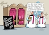 Cartoon: Kirchenaustritt (small) by RABE tagged merz,kanzler,koalition,union,spd,klingbeil,cartoon,karikatur,pressezeichnung,farbcartoon,tagescartoon,db,bahn,frühling,frühjahr,frühjahrsputz,ice,zug,blumenkasten,blumenkästen,esc,songcontest,kirche,pfarrer,bischof,beichtstuhl,austritt,kirchenaustritt,benzin,benzinpreis,spritpreis,preissteigerung,kosten,kostenübernahme,tankfüllung,glaube,jesus,christen