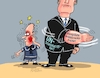 Cartoon: Nochmal Backpfeife (small) by RABE tagged merz,kanzler,koalition,union,spd,klingbeil,cartoon,karikatur,pressezeichnung,farbcartoon,tagescartoon,db,bahn,frühling,frühjahr,frühjahrsputz,ice,zug,blumenkasten,blumenkästen,esc,songcontest,außenpolitik,außenminister,wadepuhl,israel,israelpolitik,völkerrecht,kritik,un,sicherheitsrat,ohrfeige,schelle,außenkanzler