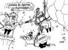 Cartoon: Rumhänger (small) by RABE tagged zypern,zypernhilfe,rettungspaket,euro,eurozone,staatspleite,finanzchefs,brüderle,fdp,pleite,rabe,ralf,böhme,cartoon,karikatur,bergsteiger,felswand,seilschaft,absturz,cliffhänger