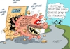 Cartoon: SAUMÄSSIG (small) by RABE tagged merz,kanzler,koalition,union,spd,klingbeil,cartoon,karikatur,pressezeichnung,farbcartoon,tagescartoon,bürokratie,verwaltung,beamte,modernisierung,monster,drachen,schwert,holzschwert,nägel,säge,cdu,sau,schwein,dorf,hängematte,sozialstaat,sozialleistungen,kürzung,abschaffung,mehrarbeit,aufschwung,wirtschaftswachstum,stagnation