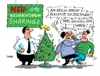 Cartoon: Sharing (small) by RABE tagged weihnachten,weihnachtsbaum,sharing,caresharing,weihnachtsbaumsharing,rabe,ralf,böhme,cartoon,karikatur,pressezeichnung,farbcartoon,tagescartoon,tanne,fichte,teilung,heiligabend,bescherung,streit,schlägerei
