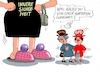 Cartoon: Sicherheitsschuhe (small) by RABE tagged merz,groko,spd,union,posten,postenvergabe,rabe,ralf,böhme,cartoon,karikatur,pressezeichnung,farbcartoon,tagescartoon,schaufenster,deko,umbau,laden,ladenhüter,regierungsbildung,dobrindt,innenminister,sicherheit,unsicherheit,grenzkontrollen,schuhe,pantoffeln