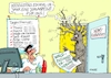 Cartoon: Waldzustandserhebung (small) by RABE tagged merz,kanzler,koalition,union,spd,klingbeil,cartoon,karikatur,pressezeichnung,farbcartoon,tagescartoon,db,bahn,frühling,frühjahr,frühjahrsputz,ice,zug,blumenkasten,blumenkästen,esc,songcontest,wald,waldzustand,forst,waldschäden,baum,redaktion,nachrichten,medien,journalist,presse