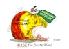 Cartoon: Wirtschaftsgipfel (small) by RABE tagged merz,union,kanzler,fritze,koalition,spd,klingbeil,bundesregierung,rabe,ralf,böhme,cartoon,karikatur,pressezeichnung,farbcartoon,tagescartoon,trump,putin,krisen,tv,nachrichten,kanzleramt,investoren,made,für,deutschland,firmeninitiative,wachstumsinitiative,apfel,stagnation