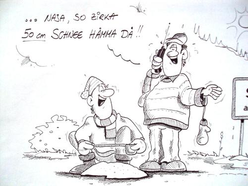 Cartoon: Schneelage (medium) by erix tagged winter