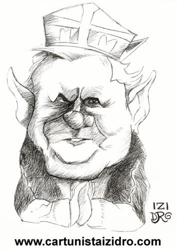 Cartoon: Bento XVI (medium) by izidro tagged humor