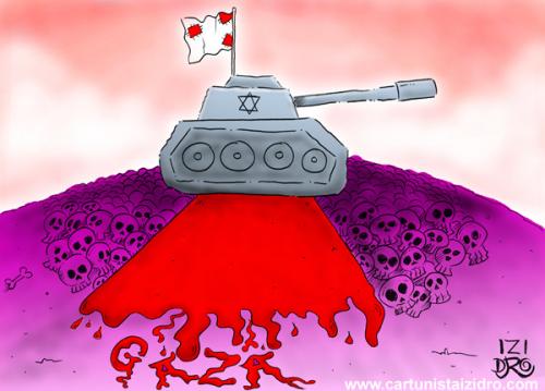 Cartoon: gaza war (medium) by izidro tagged war
