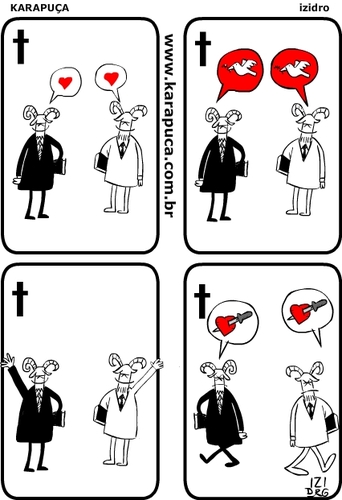 Cartoon: Scapegoating (medium) by izidro tagged church