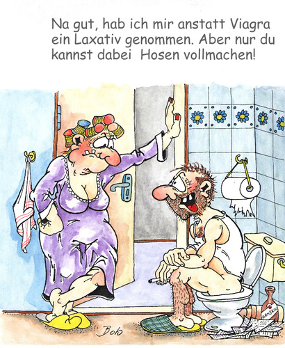 Cartoon: Laxativ (medium) by Bobcz tagged liebe,sec,gesundheit