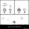 Cartoon: Compliments (small) by heyokyay tagged compliments,compliment,pretty,comics,webcomic,heyokyay