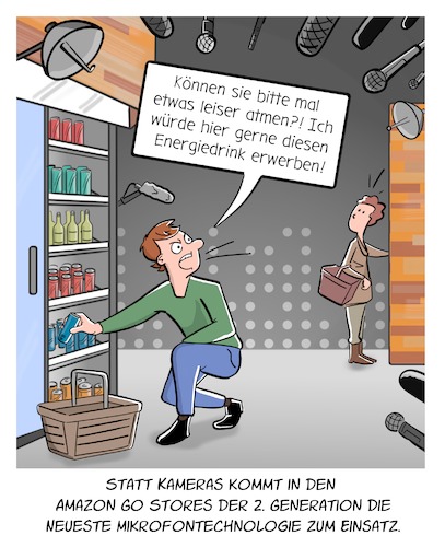 Cartoon: Amazon Go (medium) by Cloud Science tagged amazon,go,handel,retail,einzelhandel,kassenlos,kamera,überwachung,datenschutz,einkaufen,shopping,kunde,innovation,neuerung,digital,digitalisierung,digitale,transformation,tech,technik,technologie,zukunft,amazon,go,handel,retail,einzelhandel,kassenlos,kamera,überwachung,datenschutz,einkaufen,shopping,kunde,innovation,neuerung,digital,digitalisierung,digitale,transformation,tech,technik,technologie,zukunft