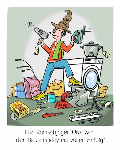 Cartoon: Black Friday (medium) by Cloud Science tagged black,friday,shopping,online,amazon,bestellen,kaufen,konsum,wirtschaft,event,ramsch,angebote,sparen,internet,ecommerce,digitalisierung,internethandel,black,friday,shopping,online,amazon,bestellen,kaufen,konsum,wirtschaft,event,ramsch,angebote,sparen,internet,ecommerce,digitalisierung,internethandel