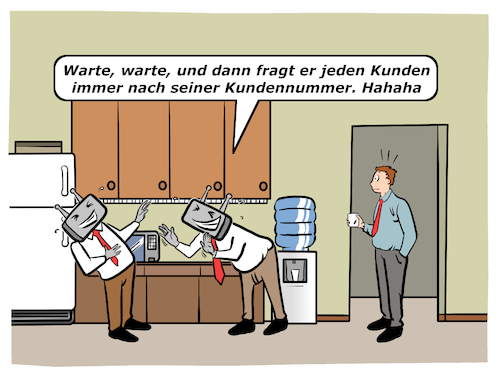 Cartoon: Chatbots (medium) by Cloud Science tagged chatbots,kueche,roboter,dienstleistung,diesntleistungsektor,it,chatten,unternehmen,wirtschaft,digitalisierung,technologie,mitarbeiter,kunden,kundenzufriedenheit,kundennummer,business,kaffeepause,small,talk,laestern,disruption,algoritmen,ki,kuenstliche,intelligenz,satire,cartoon,humor,moeller,digital,ai,support,hotline,computer,internet,online,vernetzung,zukunft,chatbots,kueche,roboter,dienstleistung,diesntleistungsektor,it,chatten,unternehmen,wirtschaft,digitalisierung,technologie,mitarbeiter,kunden,kundenzufriedenheit,kundennummer,business,kaffeepause,small,talk,laestern,disruption,algoritmen,ki,kuenstliche,intelligenz,satire,cartoon,humor,moeller,digital,ai,support,hotline,computer,internet,online,vernetzung,zukunft