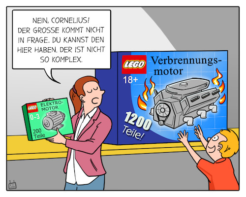 Cartoon: Elektro- VS. Verbrennungsmotor (medium) by Cloud Science tagged lego,elektromotor,zulieferer,verbrennungsmotor,elektroantrieb,autohersteller,umweltfreundlichkeit,nachhaltigkeit,innovation,entwicklung,mobilität,eauto,technologiewandel,elektromobilität,kraftstoffverbrauch,elektroauto,lego,elektromotor,zulieferer,verbrennungsmotor,elektroantrieb,autohersteller,umweltfreundlichkeit,nachhaltigkeit,innovation,entwicklung,mobilität,eauto,technologiewandel,elektromobilität,kraftstoffverbrauch,elektroauto