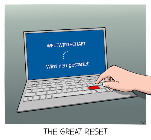 Cartoon: Great Reset (medium) by Cloud Science tagged great,reset,wirtschaft,globalisierung,klaus,schwab,davos,wwf,weltordnung,wachstum,zukunft,corona,krieg,pandemie,neustart,klimawandel,veränderung,putin,great,reset,wirtschaft,globalisierung,klaus,schwab,davos,wwf,weltordnung,wachstum,zukunft,corona,krieg,pandemie,neustart,klimawandel,veränderung,putin