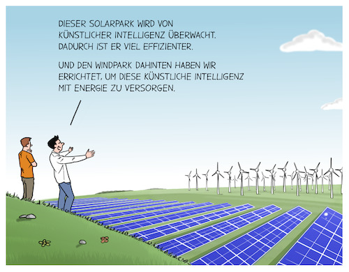 Cartoon: KI Energieverbrauch (medium) by Cloud Science tagged ki,künstliche,energie,energieverbrauch,energieffizienz,netz,stromnetz,big,data,daten,klimaschutz,ökobilanz,solar,windpark,umwelt,stromverbrauch,solarpark,erneuerbare,smart,grid,karikatur,ki,künstliche,energie,energieverbrauch,energieffizienz,netz,stromnetz,big,data,daten,klimaschutz,ökobilanz,solar,windpark,umwelt,stromverbrauch,solarpark,erneuerbare,smart,grid,karikatur