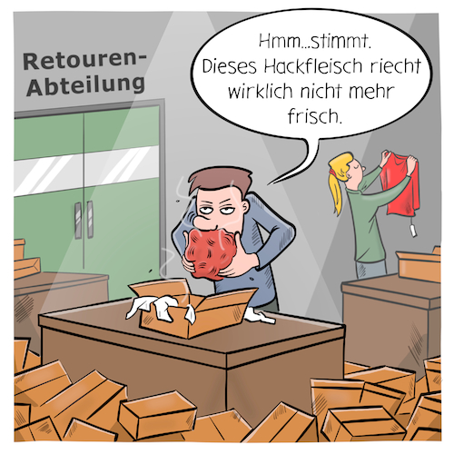 Cartoon: Retourenabteilung (medium) by Cloud Science tagged retouren,retoure,retourenabteilung,logistik,ecommerce,onlinehandel,online,shoping,versand,rueckgabe,umtausch,umtauschen,it,tech,technik,technologie,digital,retail,digitalisierung,handel,internet,internetversand,transport,umwelt,hackfleisch,hack,amazon,lieferung,retouren,retoure,retourenabteilung,logistik,ecommerce,onlinehandel,online,shoping,versand,rueckgabe,umtausch,umtauschen,it,tech,technik,technologie,digital,retail,digitalisierung,handel,internet,internetversand,transport,umwelt,hackfleisch,hack,amazon,lieferung