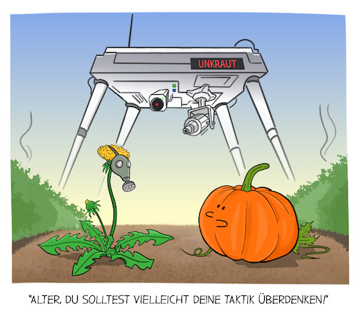 Cartoon: Roboter Vs. Unkraut (medium) by Cloud Science tagged unkraut,roboter,agri,landwirtschaft,smart,farming,precision,ki,robotik,pestizide,nachhaltig,lebensmittel,anbau,pflanzen,gemüse,technologie,zukunft,digitalisierung,tech,unkraut,roboter,agri,landwirtschaft,smart,farming,precision,ki,robotik,pestizide,nachhaltig,lebensmittel,anbau,pflanzen,gemüse,technologie,zukunft,digitalisierung,tech