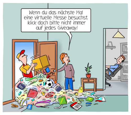 Cartoon: Virtuelle Messe (medium) by Cloud Science tagged virtuelle,messe,corona,vertrieb,business,handel,giveaway,giveaways,werbegeschenke,digitalisierung,digital,homeoffice,expo,fair,vr,zukunft,ar,exhibition,tech,technik,technologie,covid19,kostemlos,geschenke,kundenbindung,online,internet,remote,messestand,marketing,virtuelle,messe,corona,vertrieb,business,handel,giveaway,giveaways,werbegeschenke,digitalisierung,digital,homeoffice,expo,fair,vr,zukunft,ar,exhibition,tech,technik,technologie,covid19,kostemlos,geschenke,kundenbindung,online,internet,remote,messestand,marketing