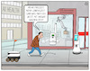 Cartoon: KI und Zeit (small) by Cloud Science tagged ki,künstliche,intelligenz,ethik,gesellschaft,zeit,freizeit,lebenszeit,automatiserung,jobs,arbeitslosigkeit,mensch,maschine